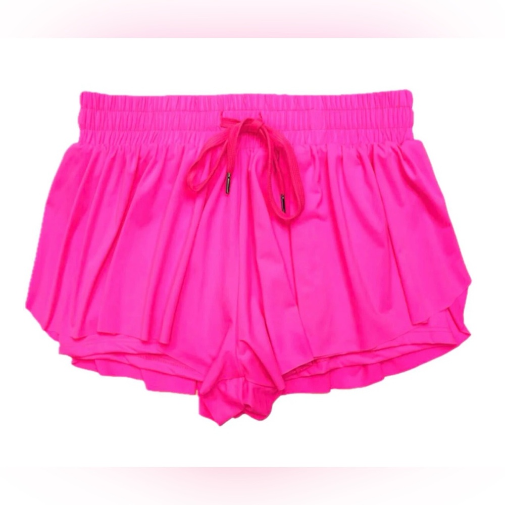 EUC Suzette Collection Flyaway shorts in neon pink sz 5